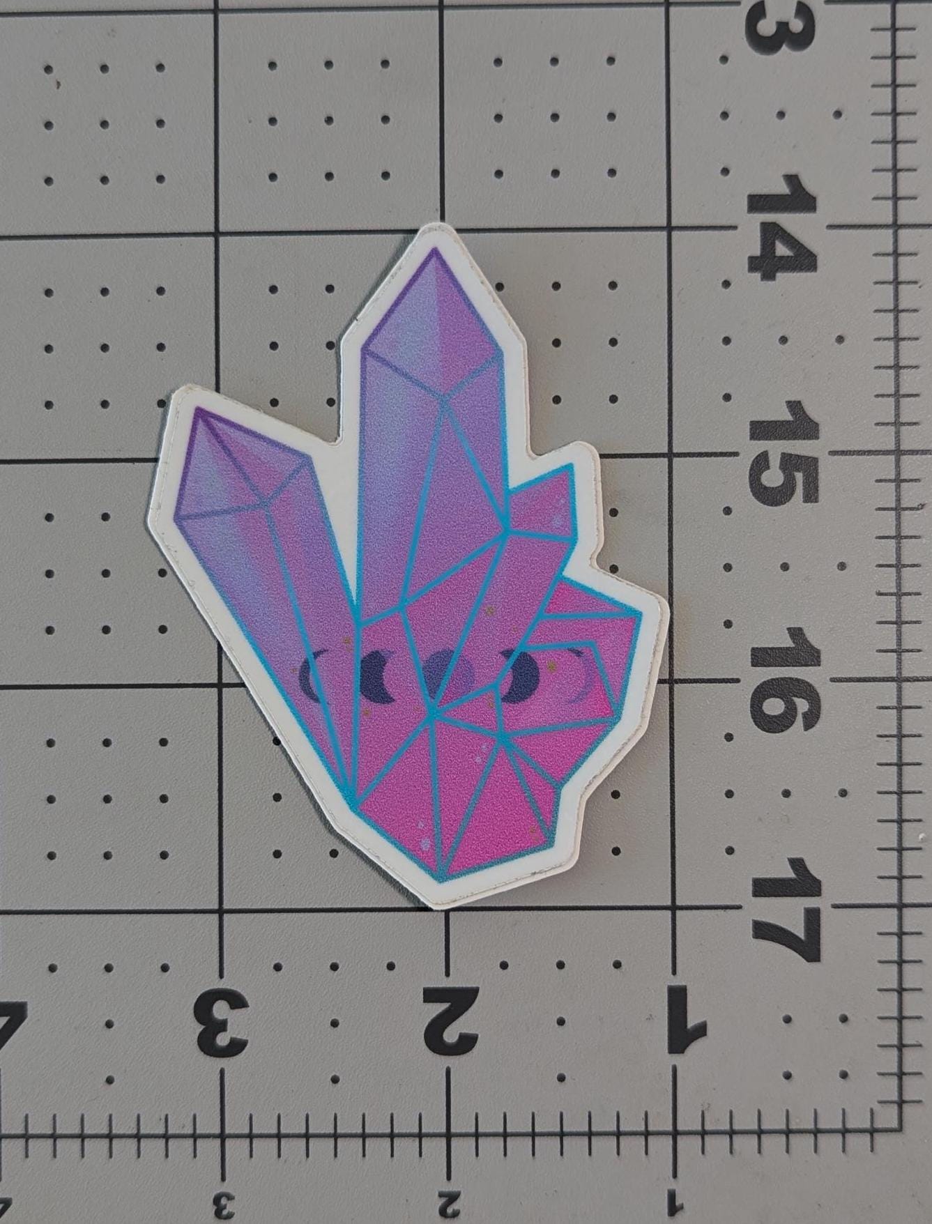 "Moon Phases Crystal" Sticker