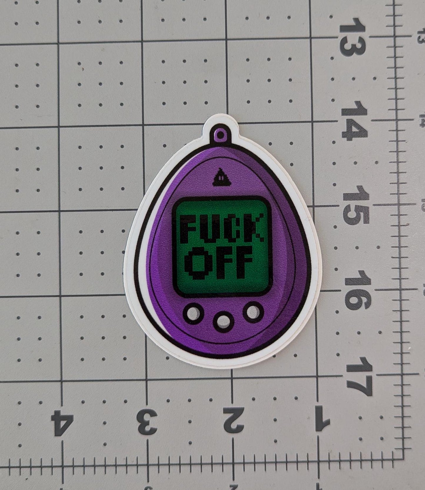 "F-OFF Tamagotchi" Sticker