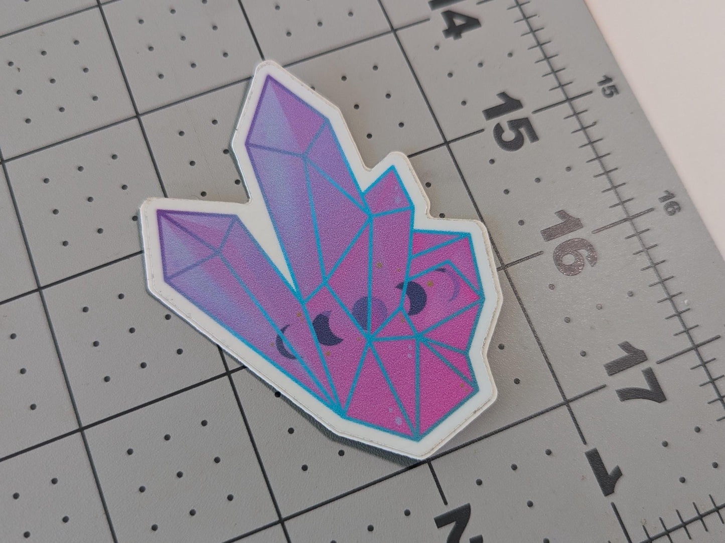 "Moon Phases Crystal" Sticker
