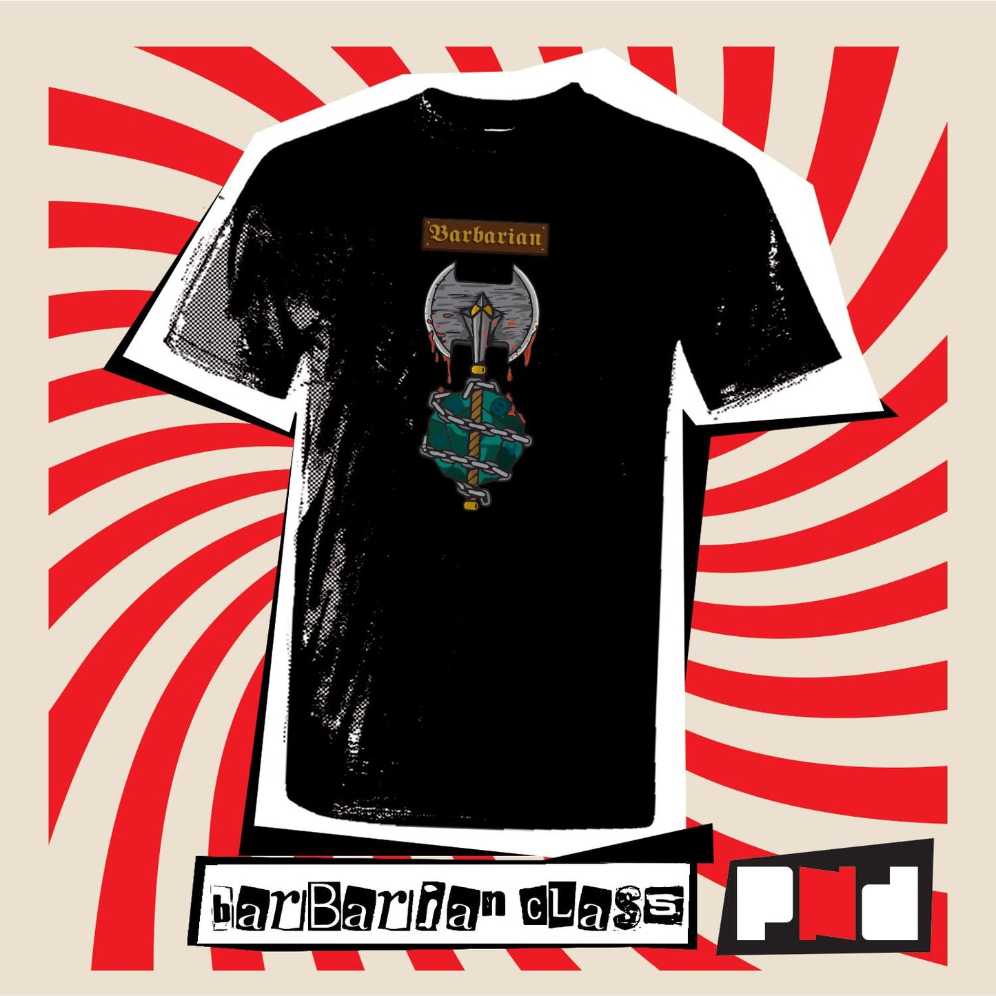 Barbarian class DnD T-Shirt