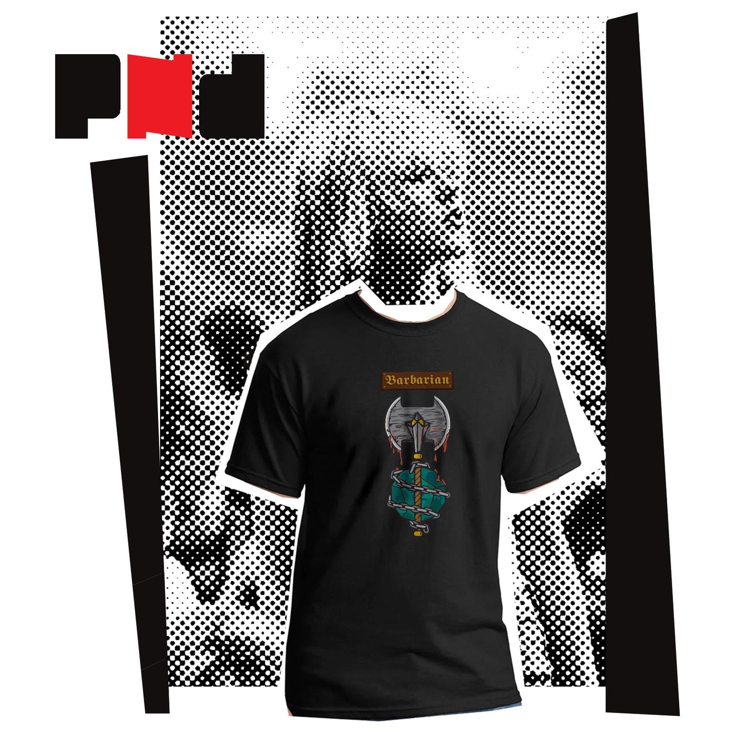 Barbarian class DnD T-Shirt