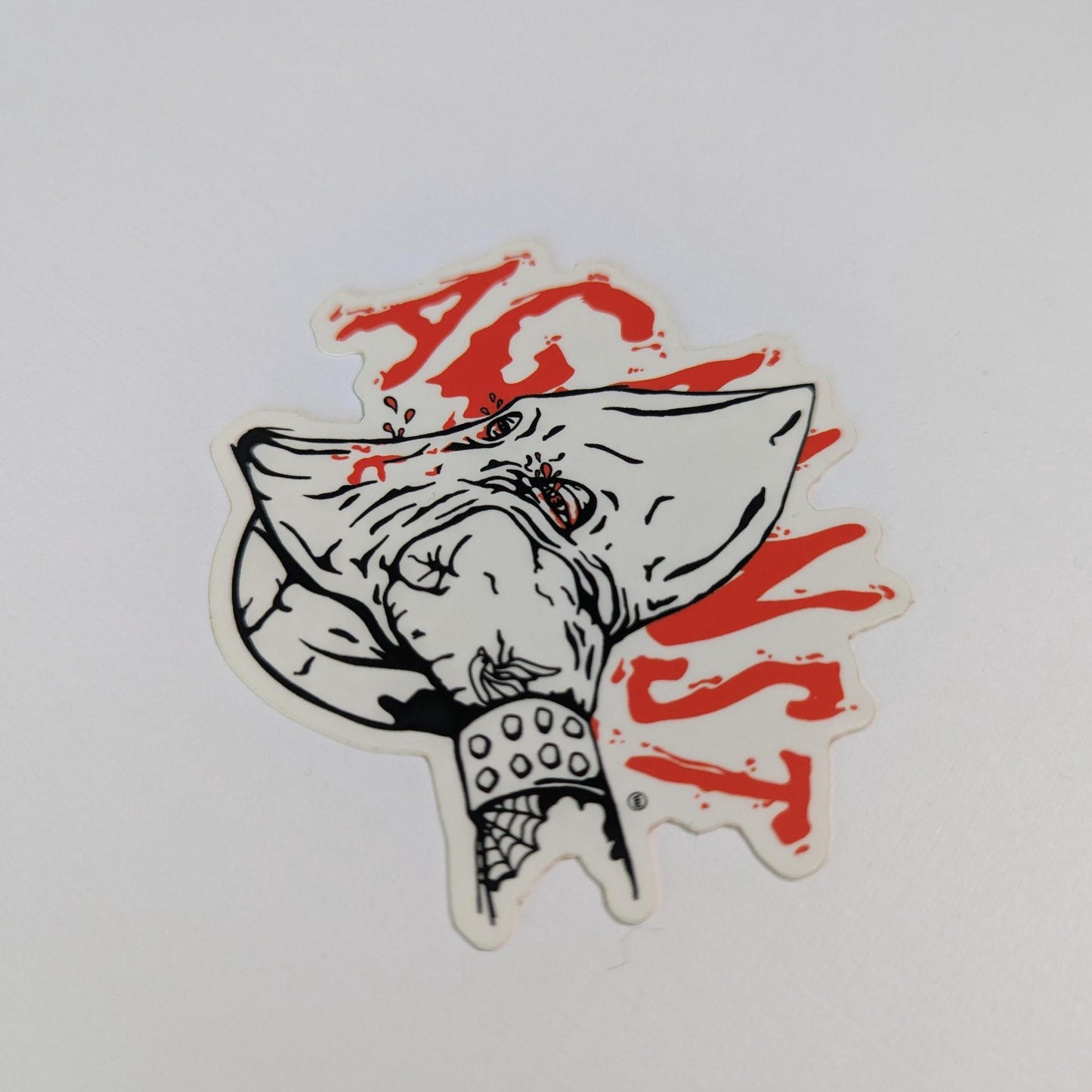 "Against" Sticker