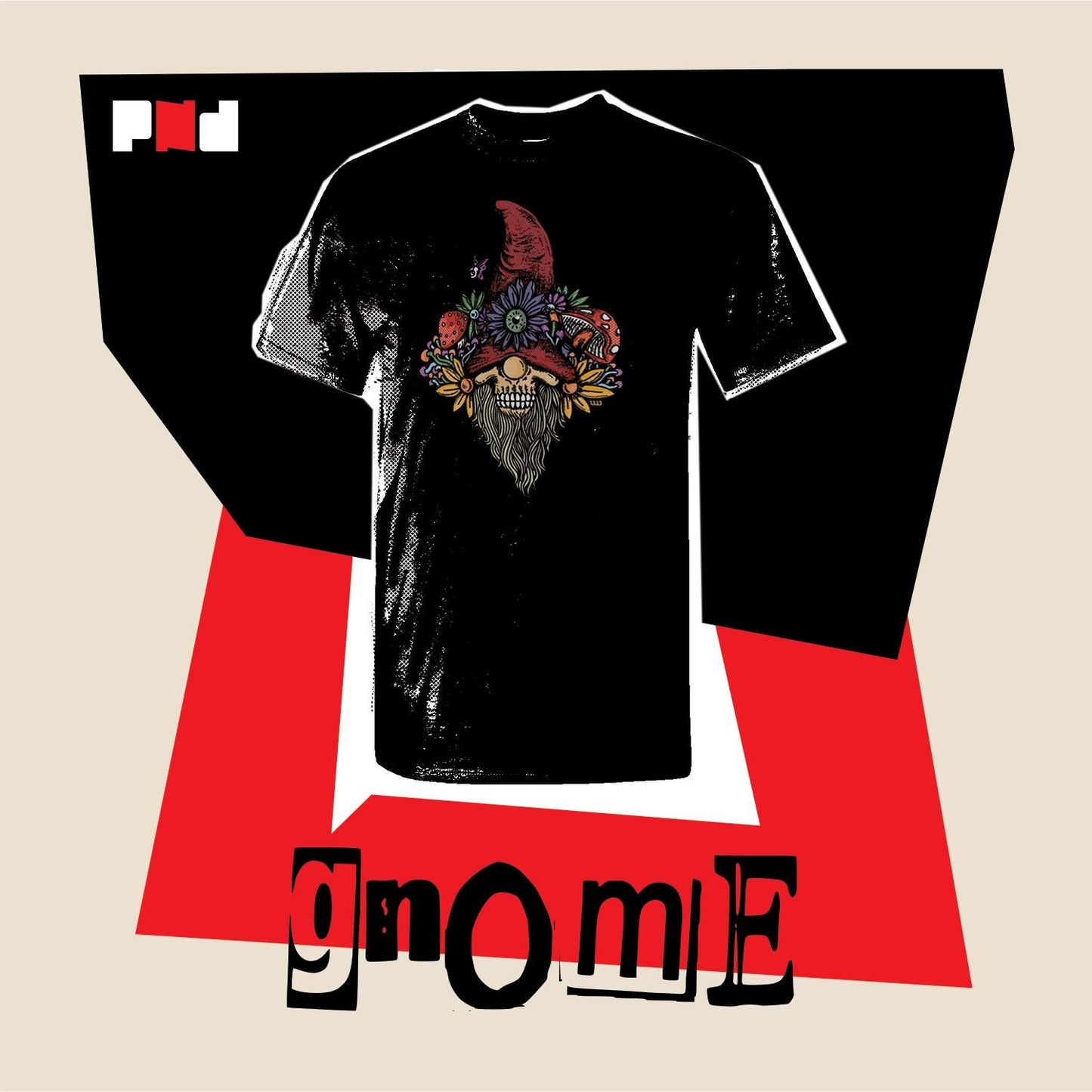 "Floral Gnome" T-Shirt