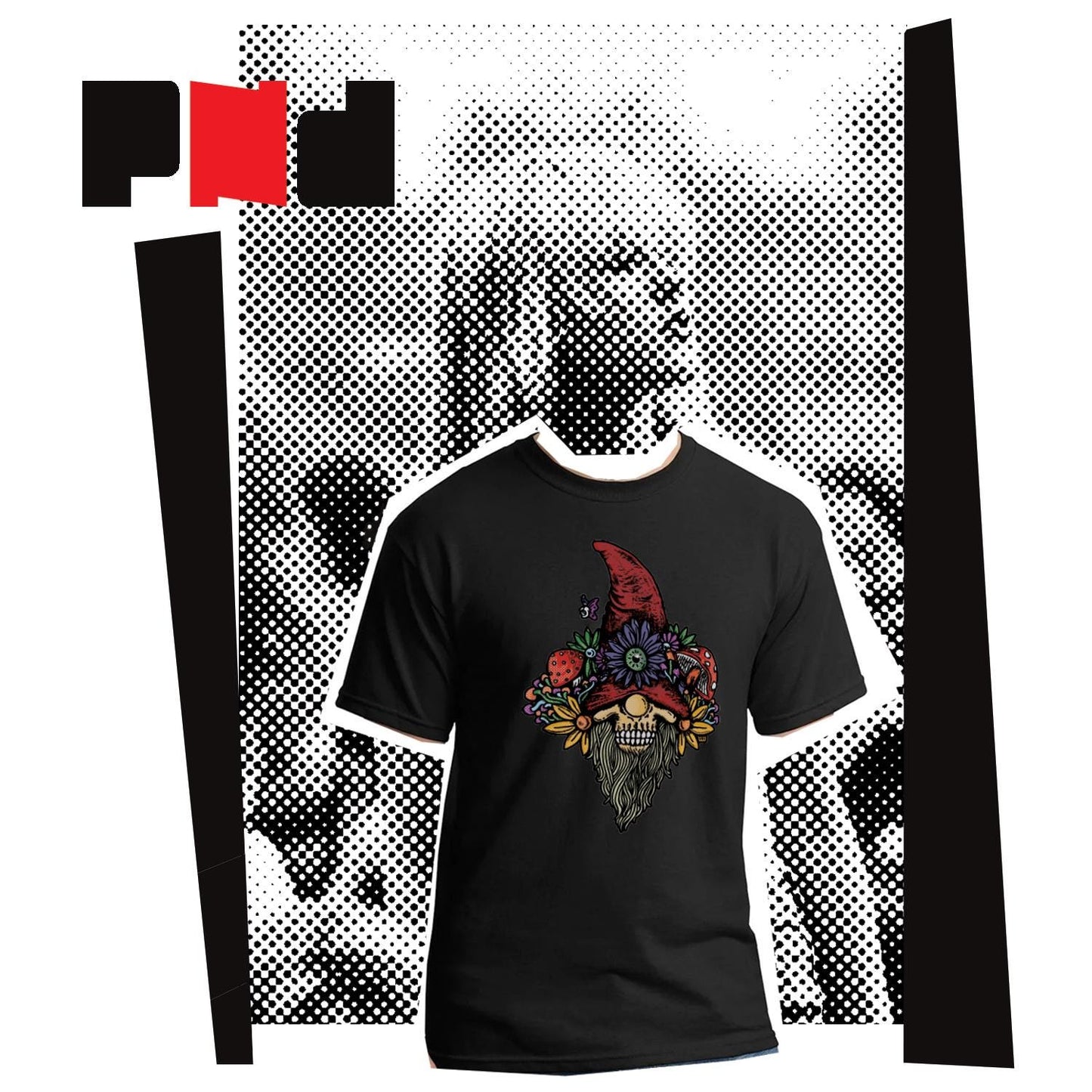 "Floral Gnome" T-Shirt