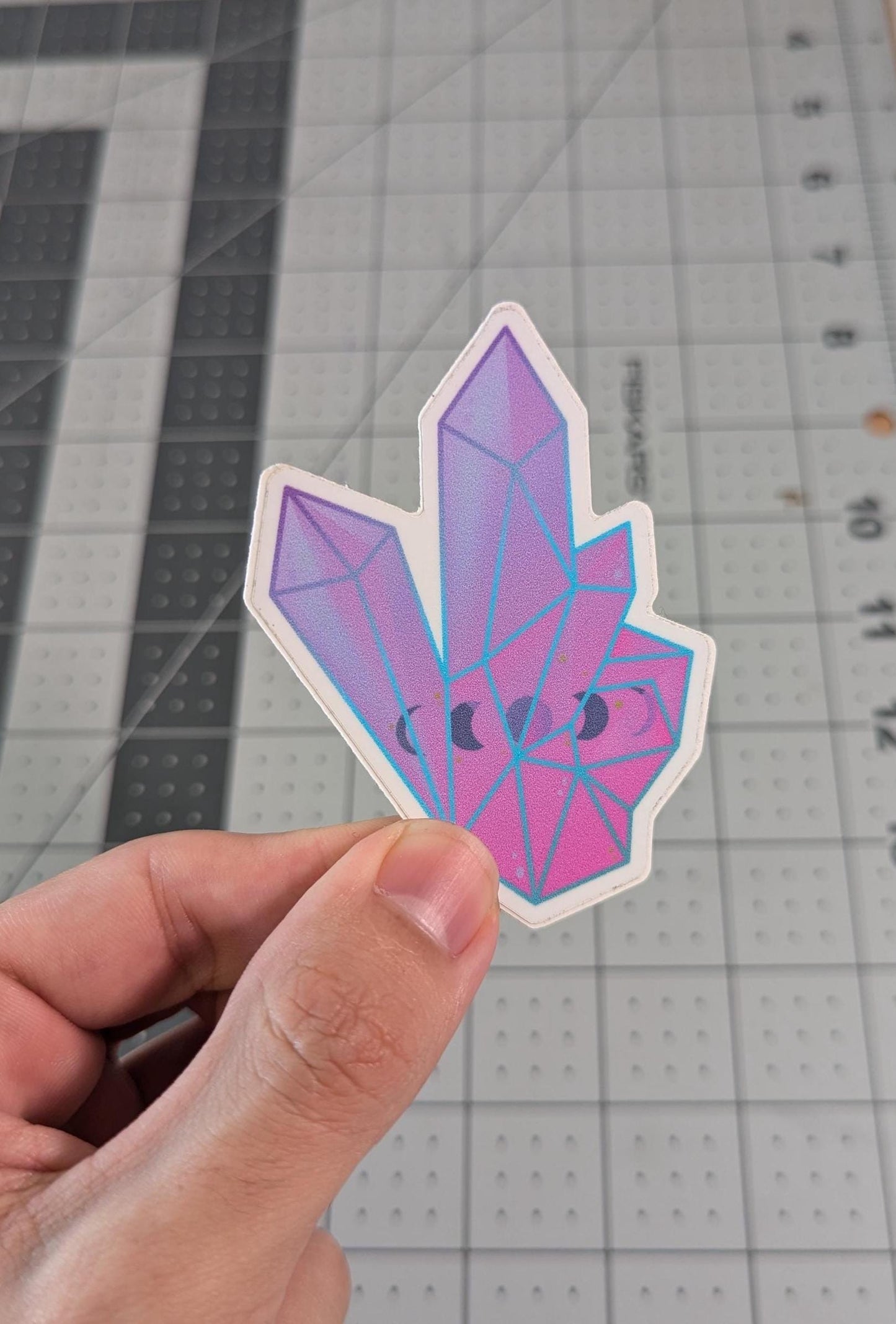 "Moon Phases Crystal" Sticker