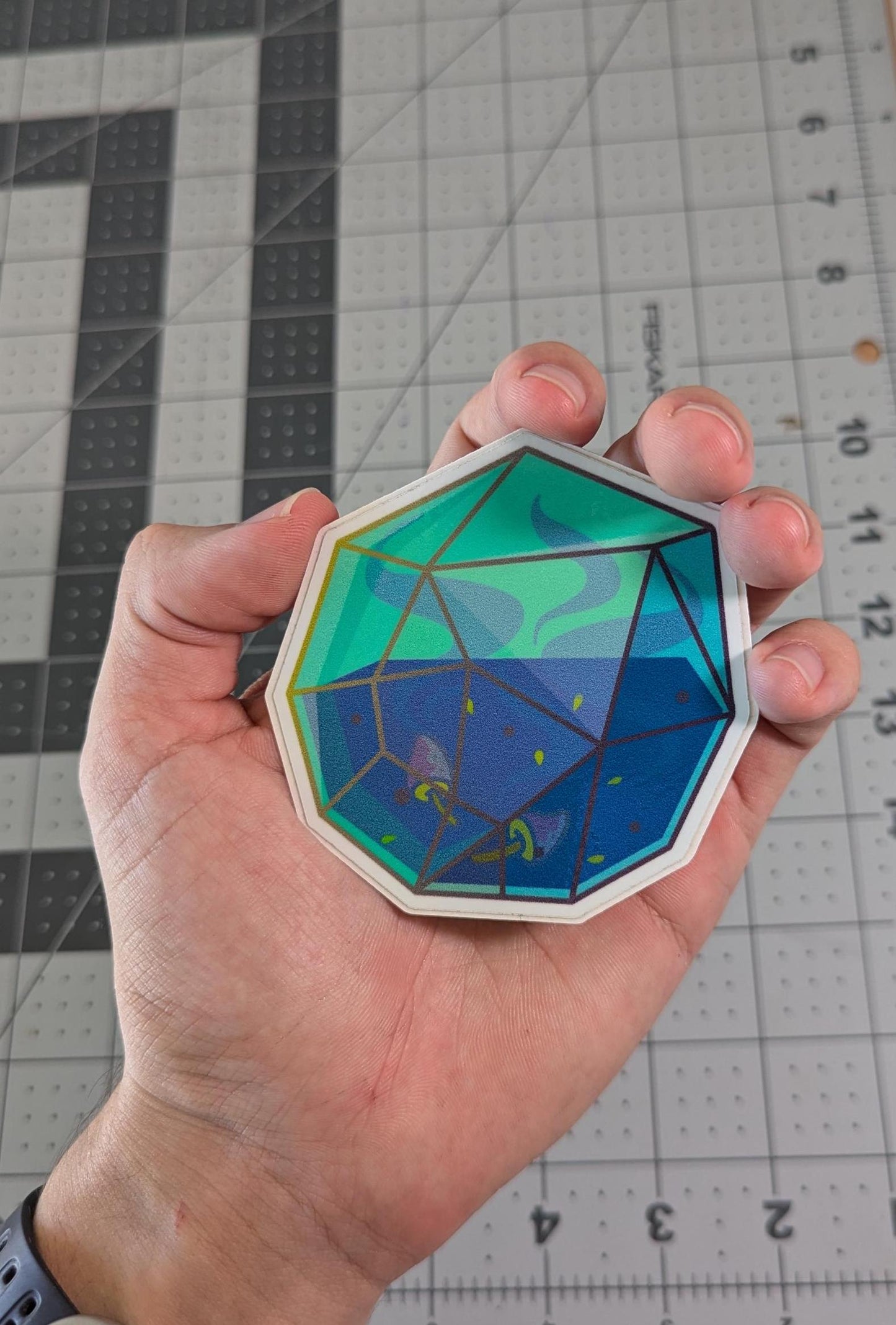 "Crystal Mushroom" Sticker