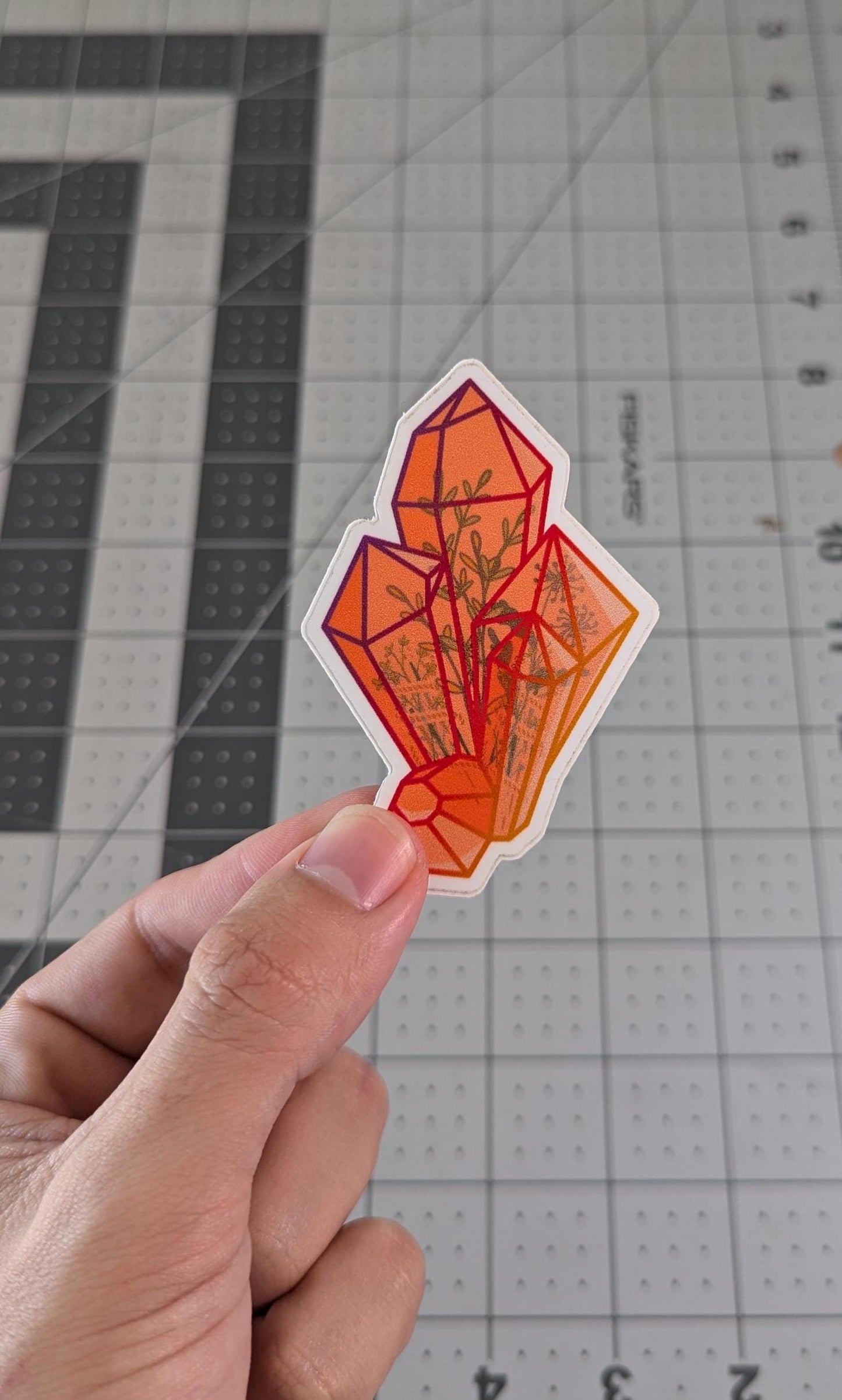 "Orange Flower Crystal"