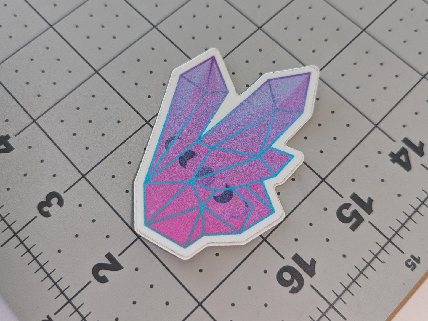 "Moon Phases Crystal" Sticker